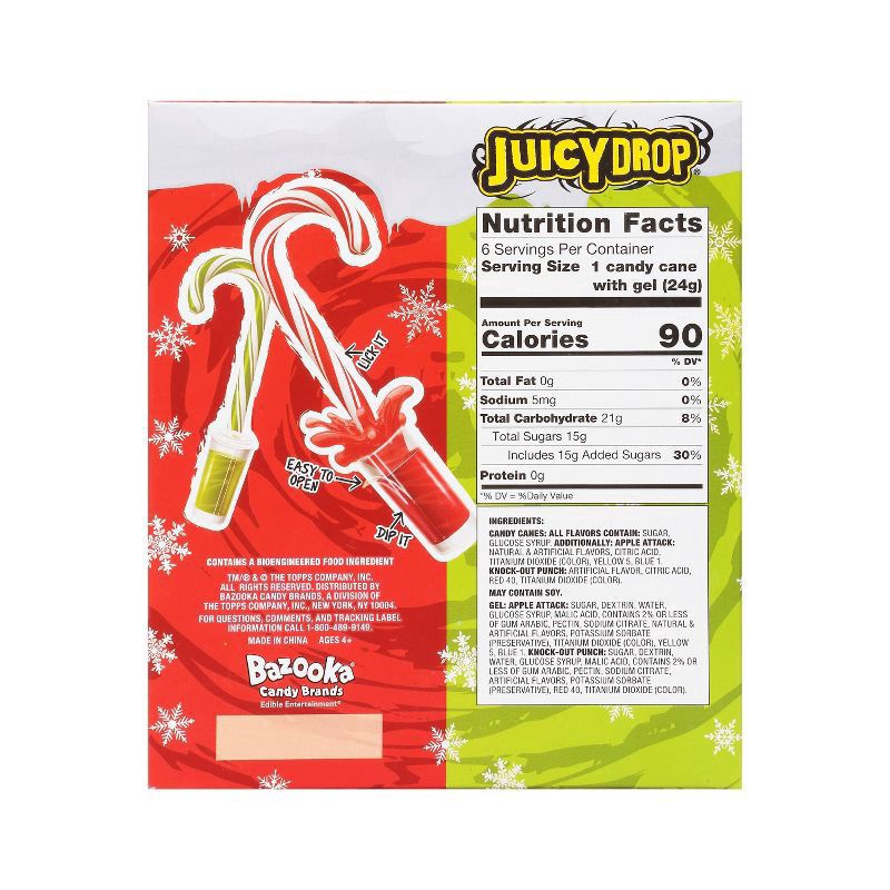slide 3 of 3, JuicyDrop Candy Canes - 6 Count, 5.1 oz