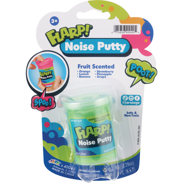 slide 1 of 1, Ja-Ru Flarp Noise Putty, Assorted Scents, 1 ct