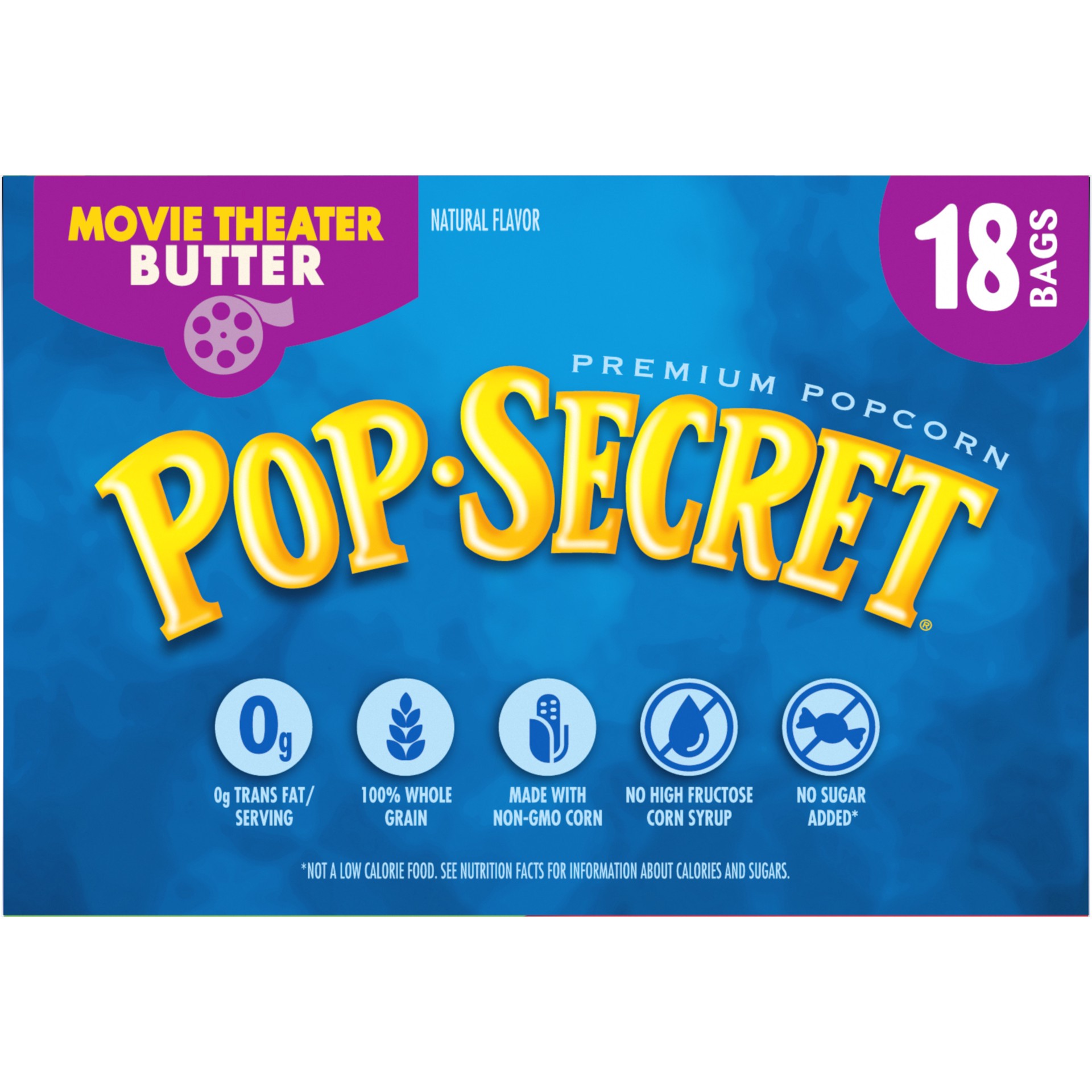 slide 2 of 5, Pop-Secret Microwave Popcorn, Movie Theater Butter Flavor, 3 Oz Sharing Bags, 18 Ct, 18 ct