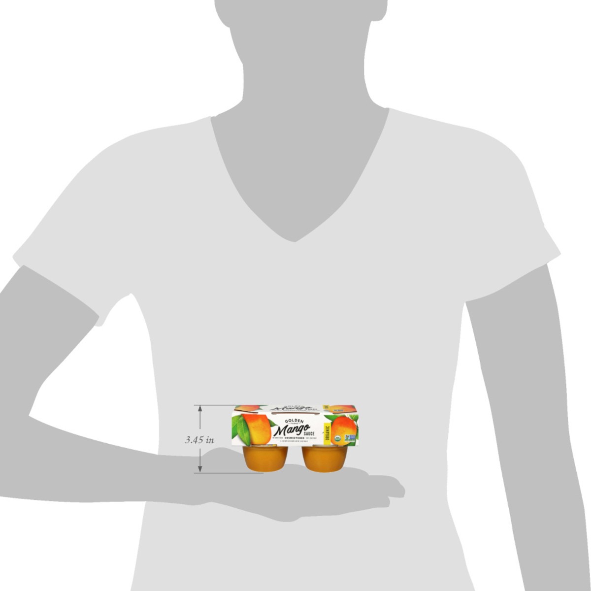 slide 9 of 14, Golden Farms Organic Unsweetened Mango Sauce 4 - 4 oz Cups, 4 ct