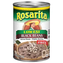 Rosarita Refried Low Fat Black Beans 16 oz