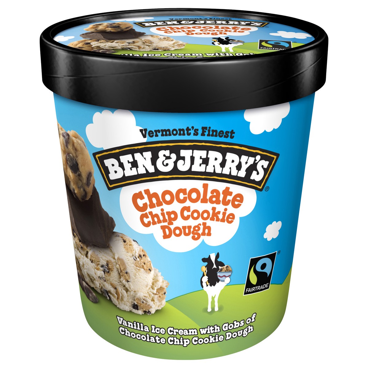 slide 1 of 3, Ben & Jerry's Ice Cream Chocolate Chip Cookie Dough, 16 oz, 16 oz