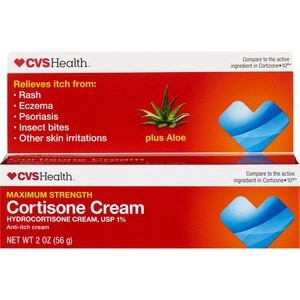 slide 1 of 1, CVS Health Maximum Strength Cortisone Anti-Itch Cream Plus Aloe, 2 Oz, 1 ct