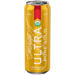 Michelob Ultra Pure Gold Organic Light Lager, 25 fl oz Can, 3.8% ABV