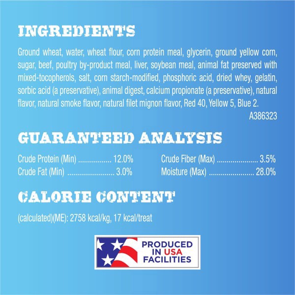 slide 3 of 21, T Bonz Steak-Shaped Filet Mignon Flavor Dog Treats 4 oz, 4 oz