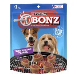 Purina T-Bonz Steak-Shaped Filet Mignon Flavor Dog Treats 4 oz