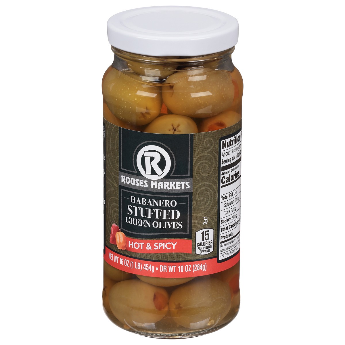 slide 6 of 12, Rouses Markets Rous Haba Stuf Olive, 16 oz