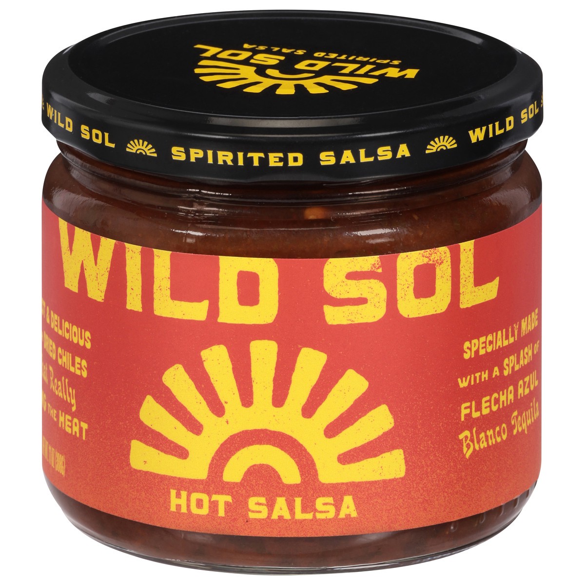 slide 1 of 14, Wild Sol Hot Salsa 11 oz, 11 oz