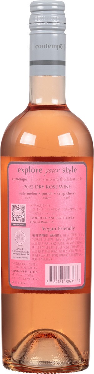 slide 6 of 9, Contempo Family Owned Estate Grown Dry Rose 750 ml, 750 ml