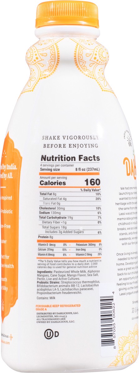 slide 11 of 14, Dah Lassi Alphonso Mango Yogurt Smoothie 32 fl oz, 32 fl oz