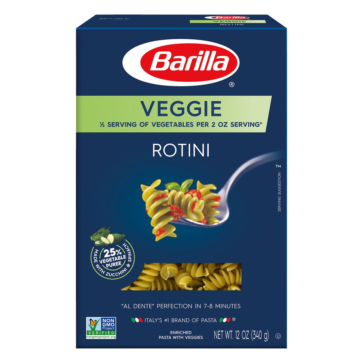 slide 13 of 14, Barilla Veggie Rotini Pasta, 12 oz