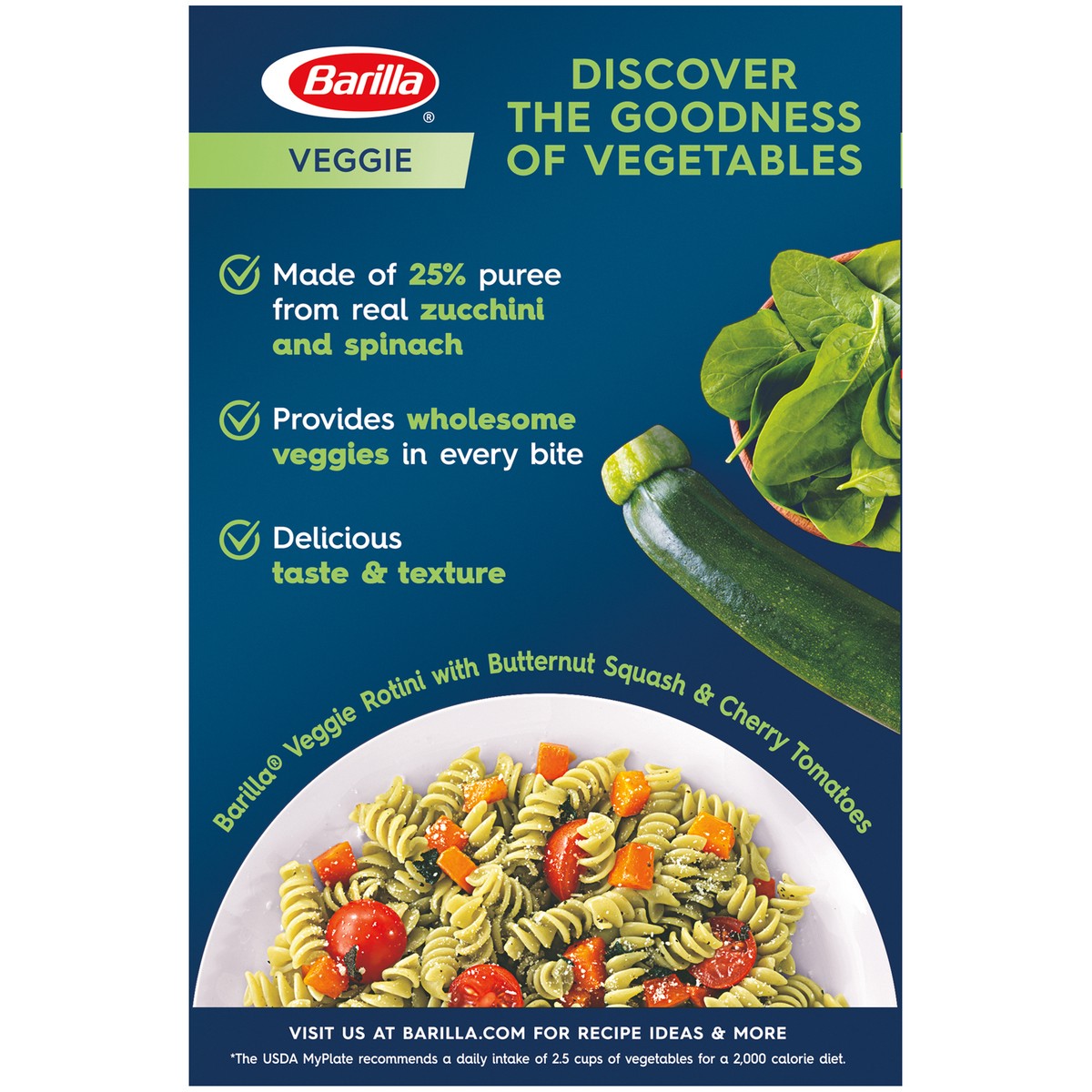 slide 5 of 14, Barilla Veggie Rotini Pasta, 12 oz