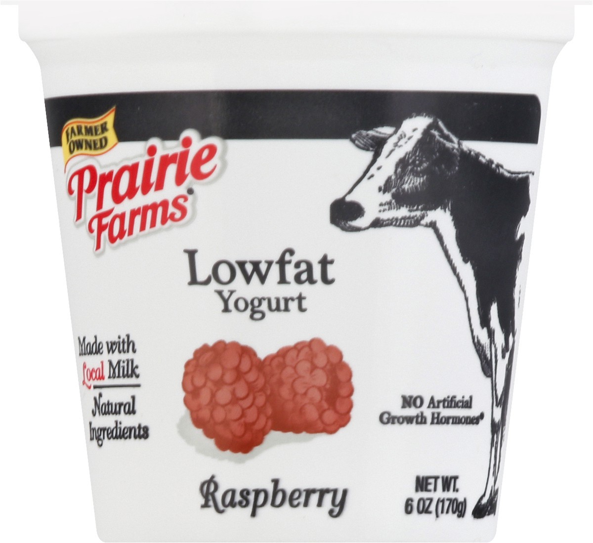 slide 5 of 9, Prairie Farms Lowfat Blended Raspberry Yogurt 6 oz, 6 oz