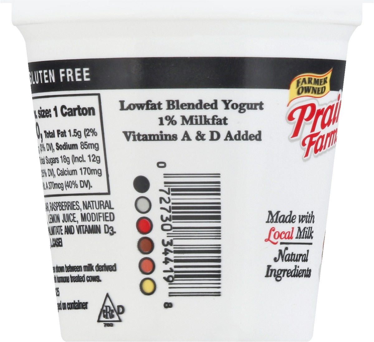 slide 3 of 9, Prairie Farms Lowfat Blended Raspberry Yogurt 6 oz, 6 oz