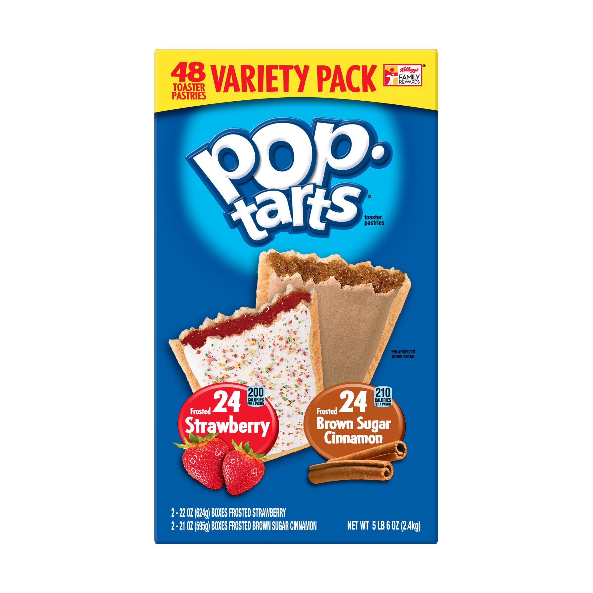 slide 2 of 5, Pop-Tarts Variety Pack Toaster Pastries, 86.2 oz