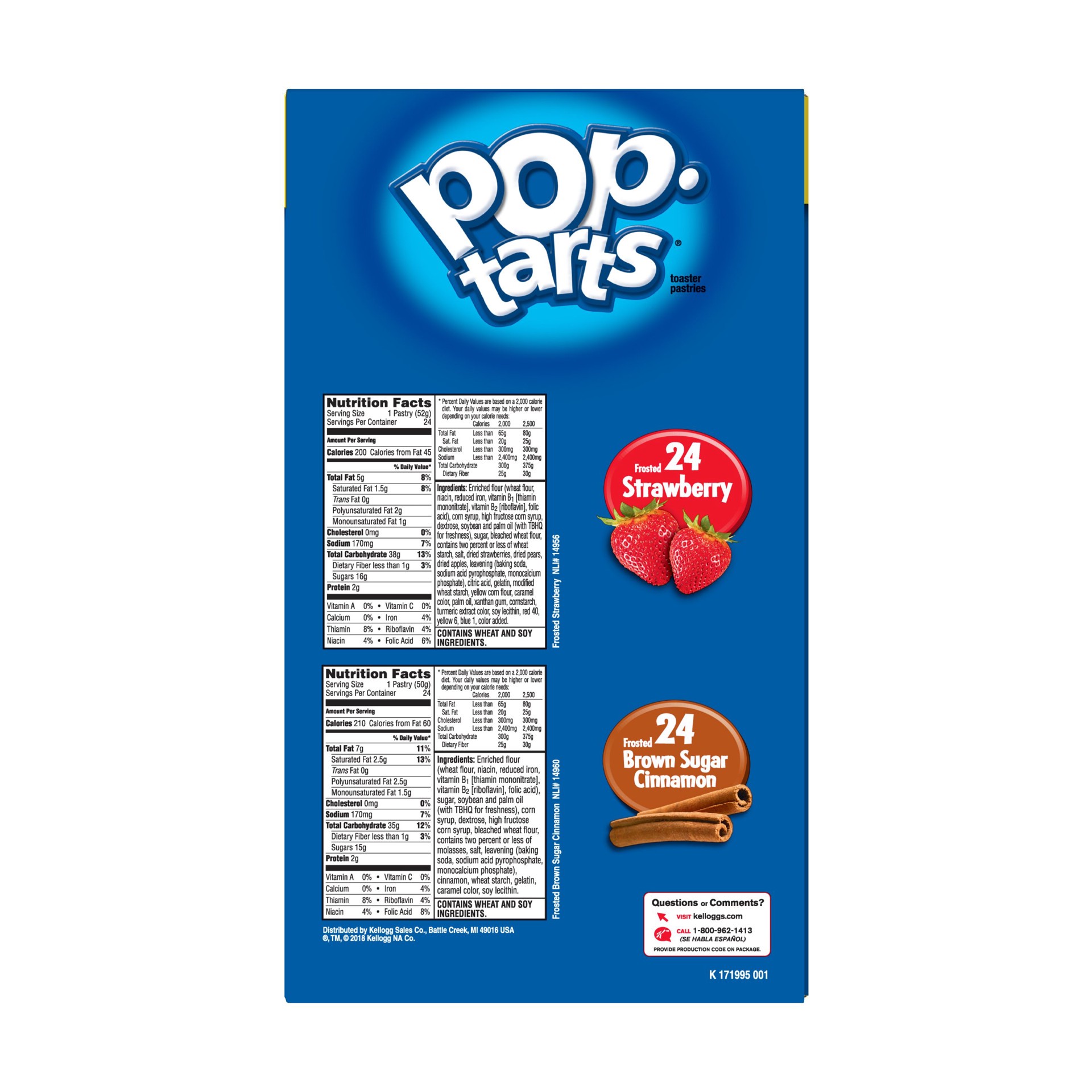 slide 3 of 5, Pop-Tarts Variety Pack Toaster Pastries, 86.2 oz