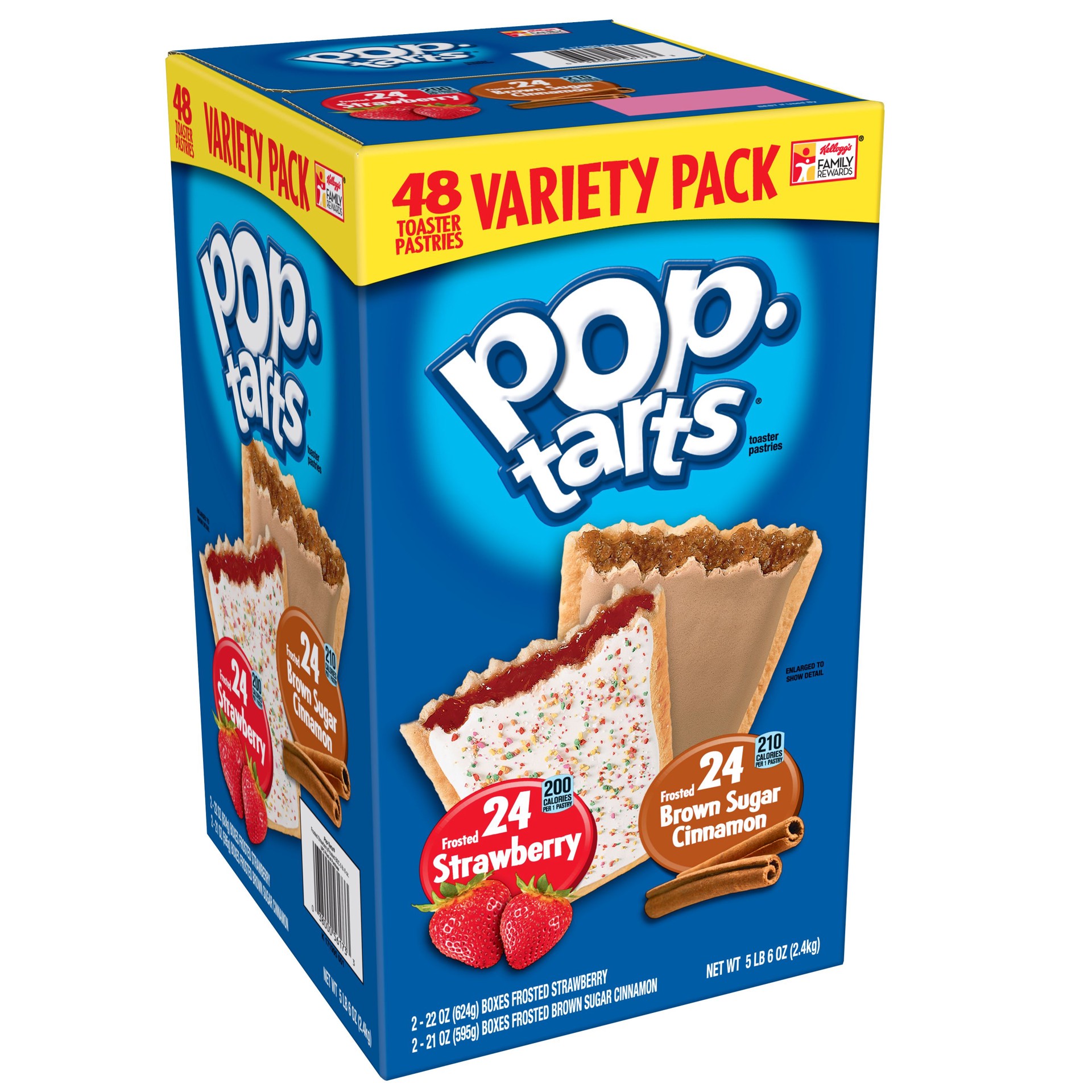 slide 1 of 5, Pop-Tarts Variety Pack Toaster Pastries, 86.2 oz