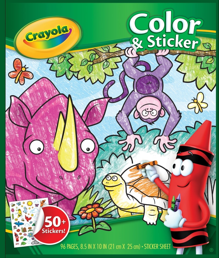 slide 1 of 1, Crayola Color and Sticker Book, 1 ct