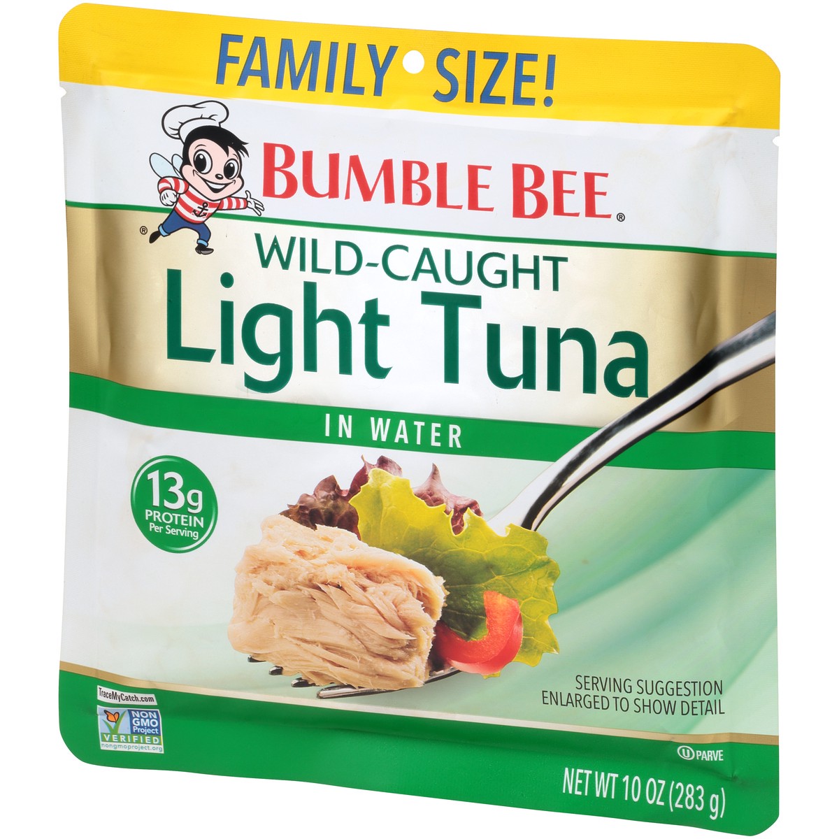 slide 9 of 11, Bumble Bee Wild Caught Light Tuna in Water Family Size 10 oz, 10 oz