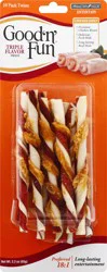 Good 'n' Fun Gourmet Twists Triple Flavor Dog Treats, 10 ea