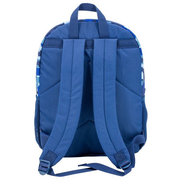 slide 3 of 4, Accessory Innovations Shark Zone 3-Piece Backpack Set With 16"" Backpack, Lunch Box, Carabiner And Pencil Case, Blue, 3 pc