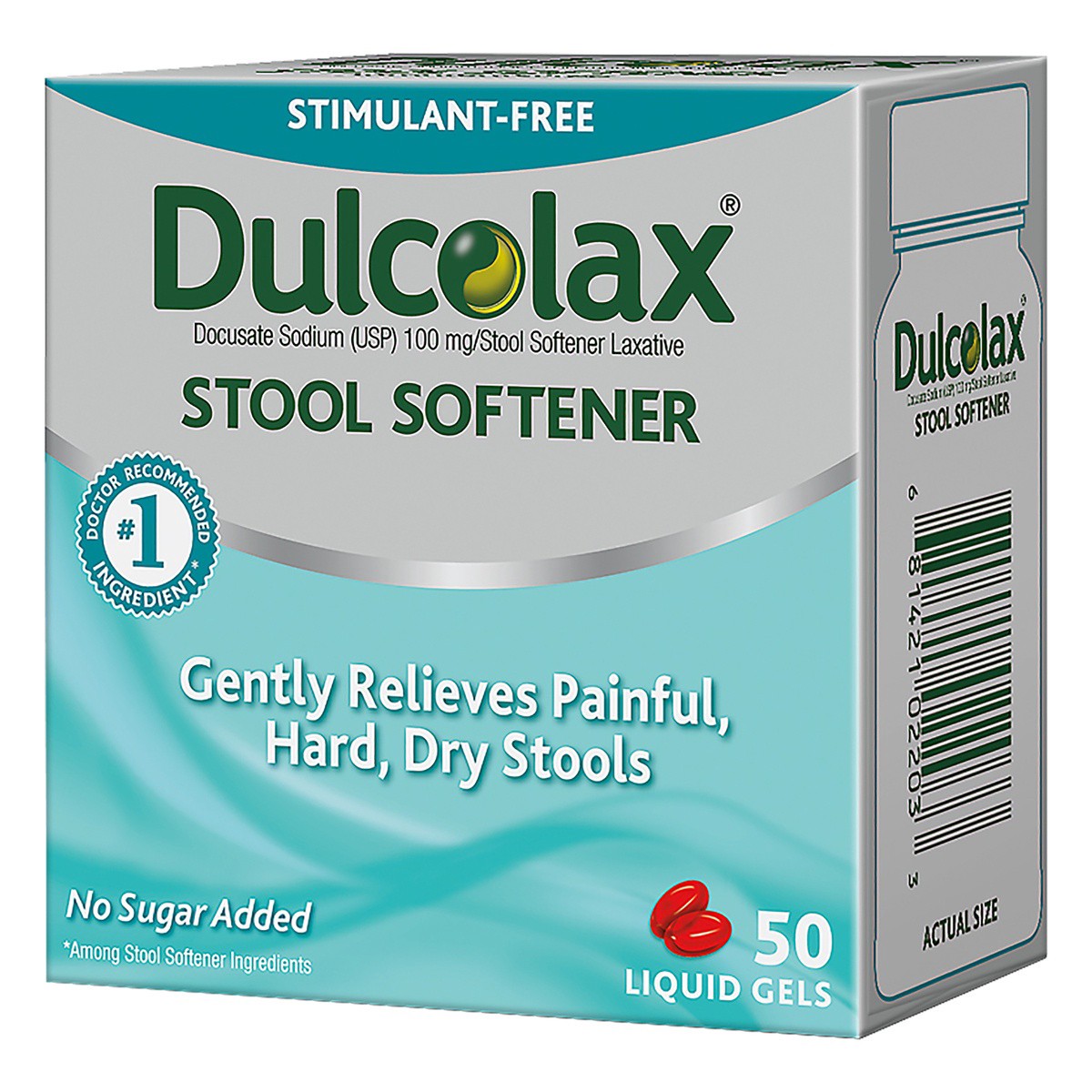 slide 3 of 7, DulcoEase Dulcolax Stool Softener Liquid Gels, 50 ct