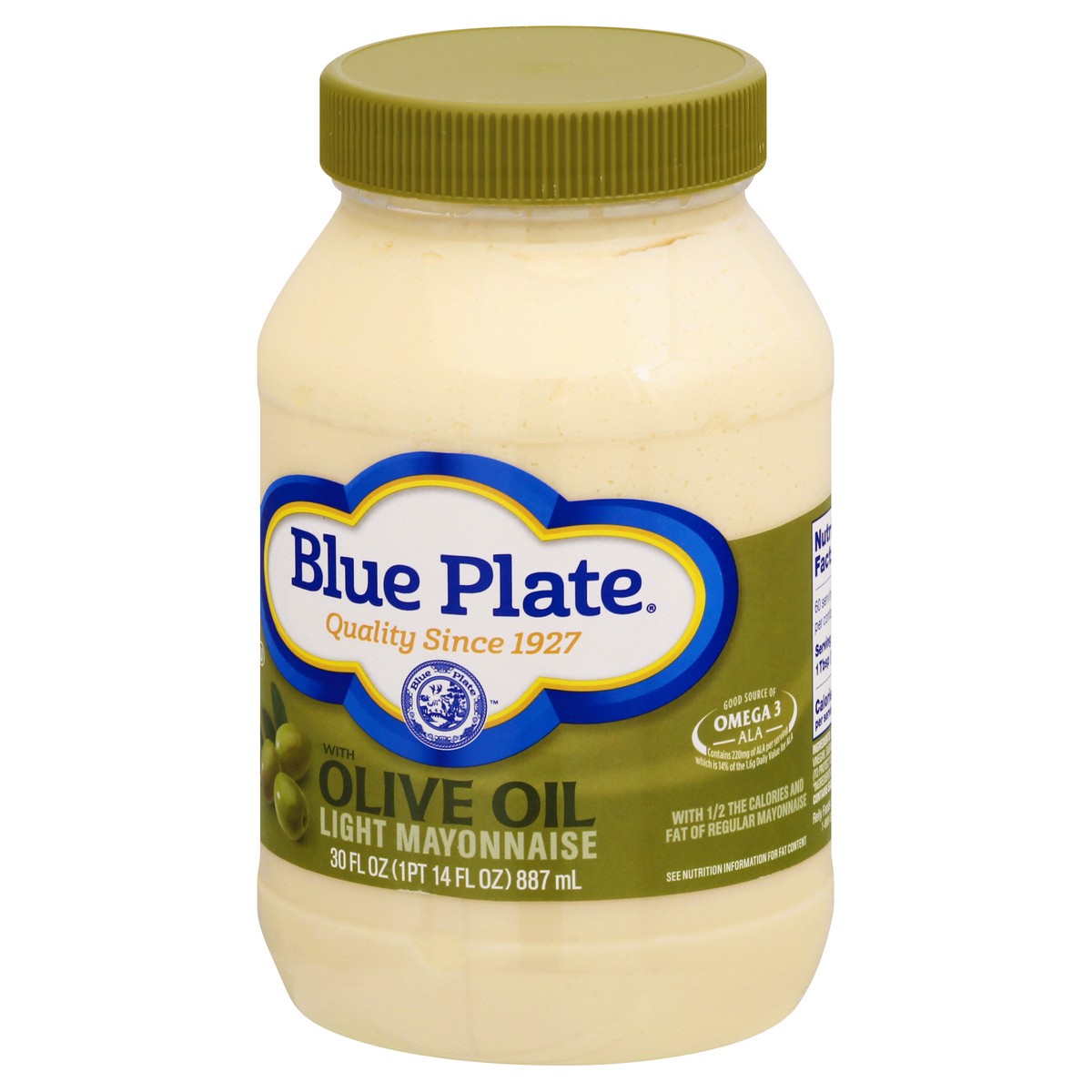 slide 8 of 13, Blue Plate With Olive Oil Mayonnaise 30 oz, 30 oz