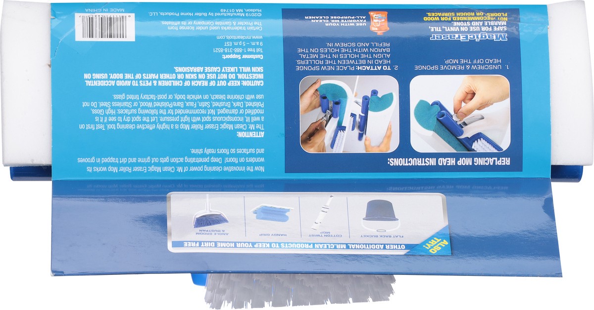 slide 9 of 9, Mr. Clean Magic Eraser Roller Mop 1 ea, 1 ct