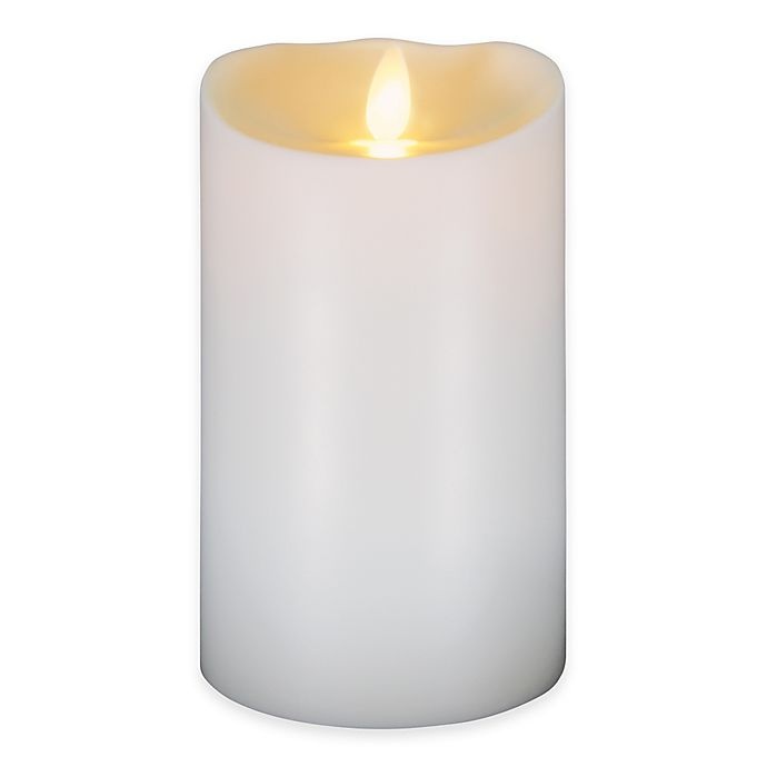 slide 1 of 1, Luminara Flameless Outdoor Candle - Ivory, 7 in