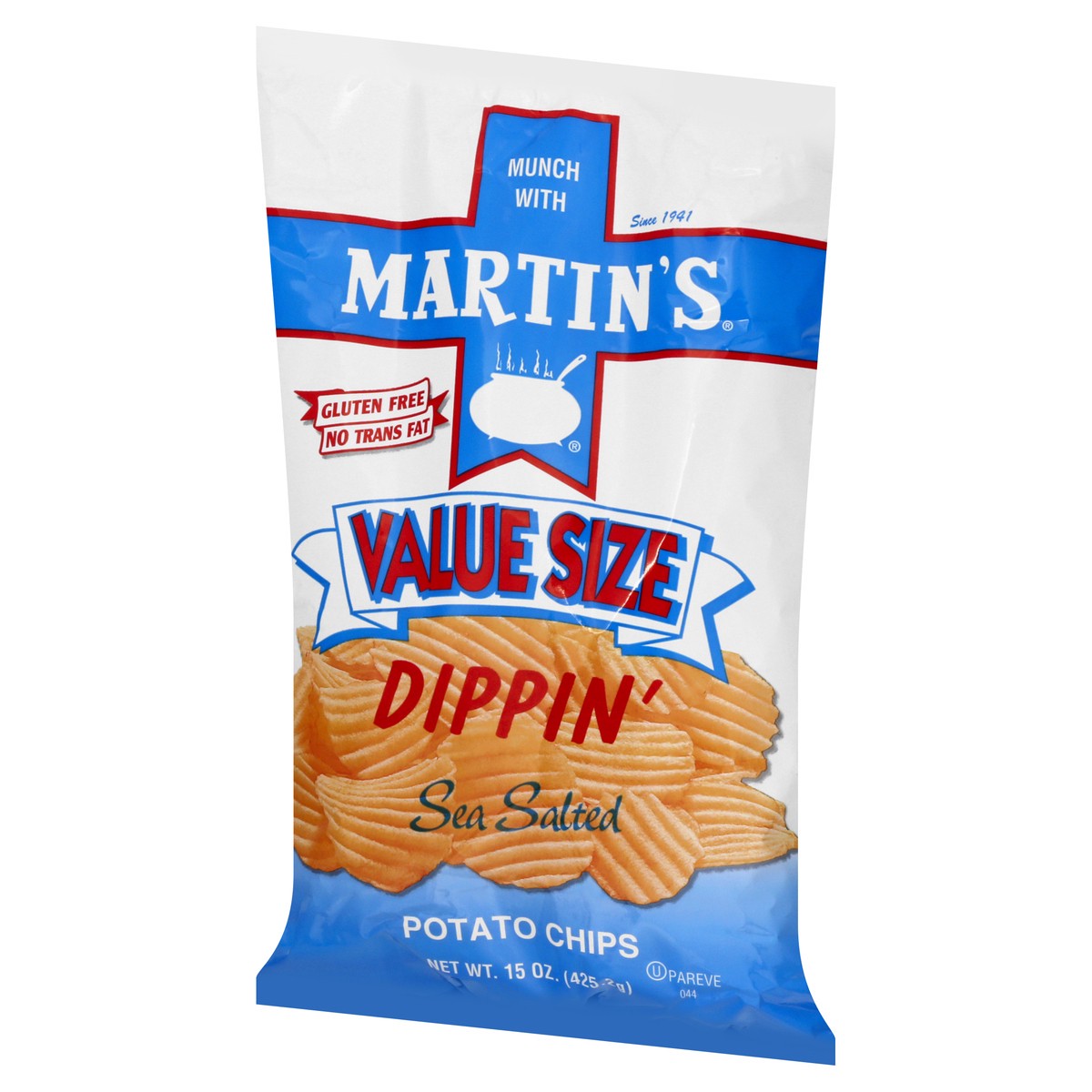 slide 5 of 13, Martin's Dippin' Value Size Sea Salted Potato Chips 15 oz, 15 oz