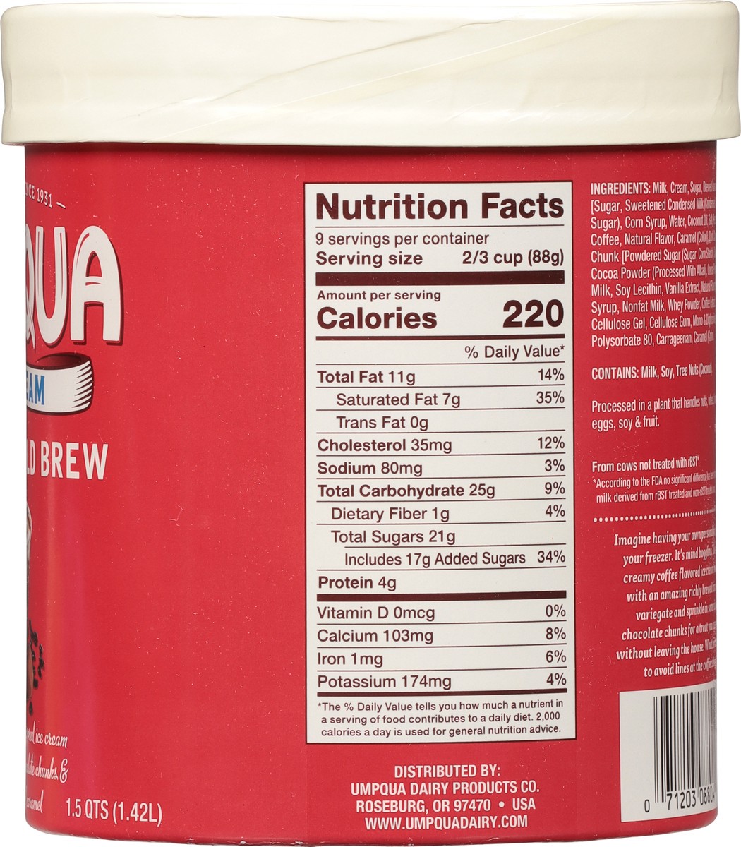 slide 8 of 9, Umpqua Caramel Cold Brew Ice Cream 1.5 qt, 1.5 qt