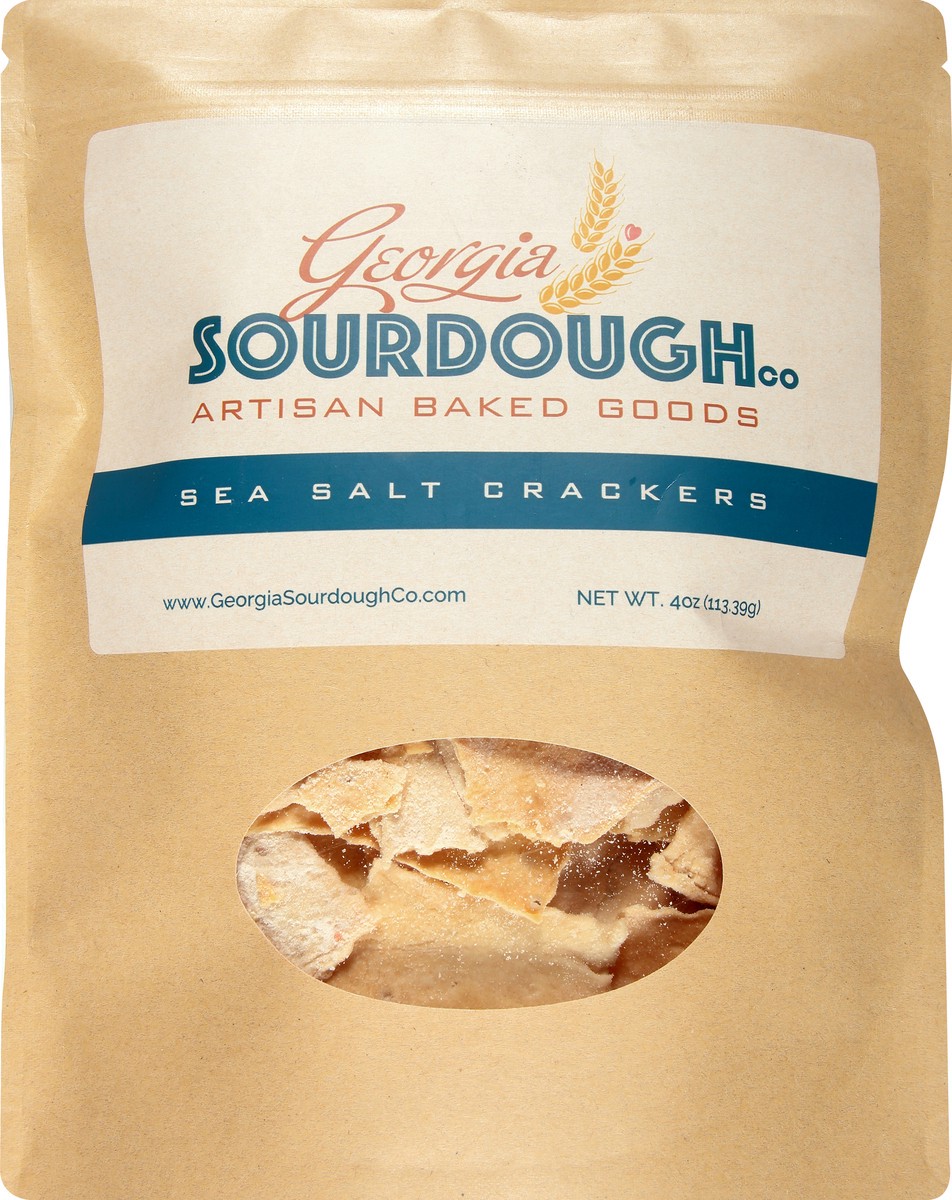 slide 9 of 11, Georgia Sourdough Sea Salt Crackers, 4 oz