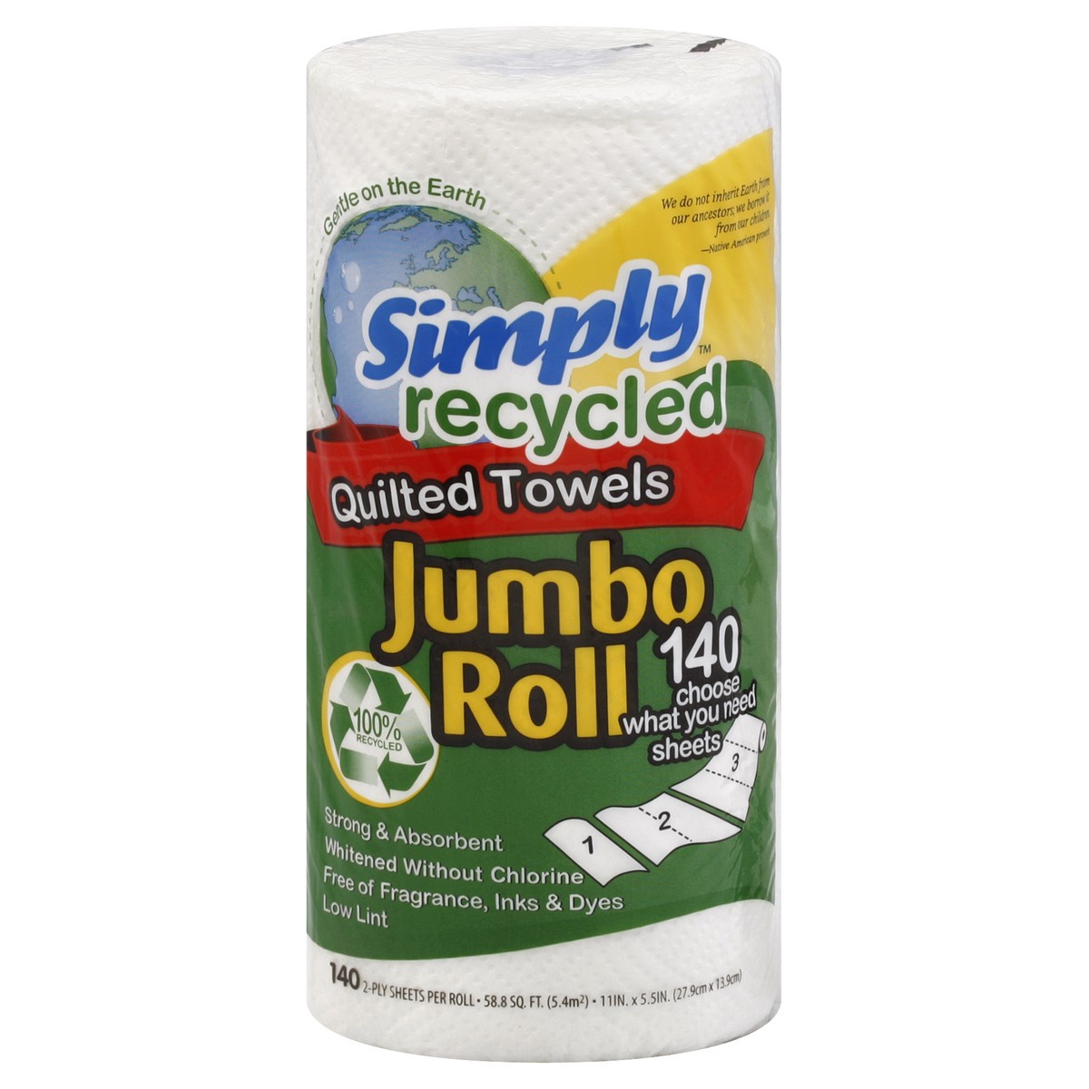 slide 5 of 7, Simply Recycled Paper Towels 1 ea, 1 ct