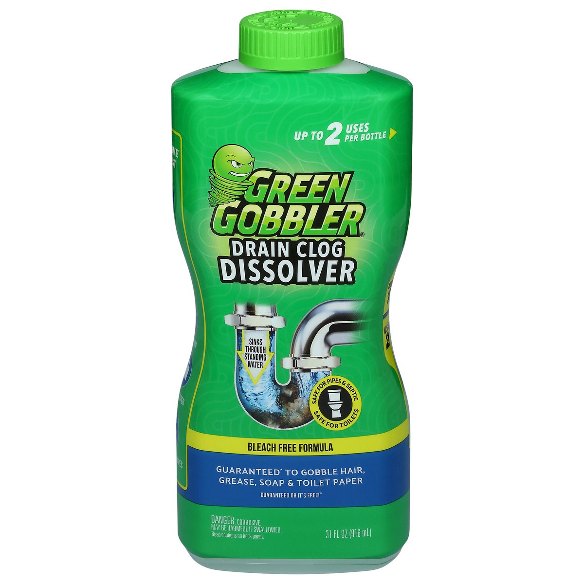 slide 1 of 9, Green Gobbler Drain Clog Dissolver 31 fl oz, 31 fl oz