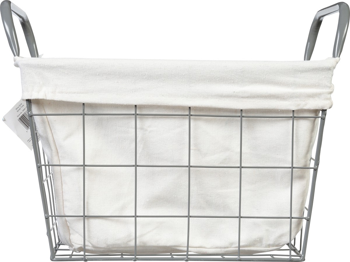 slide 3 of 9, Whitmor Wire Grid Small Tote with Liner, 1 ct