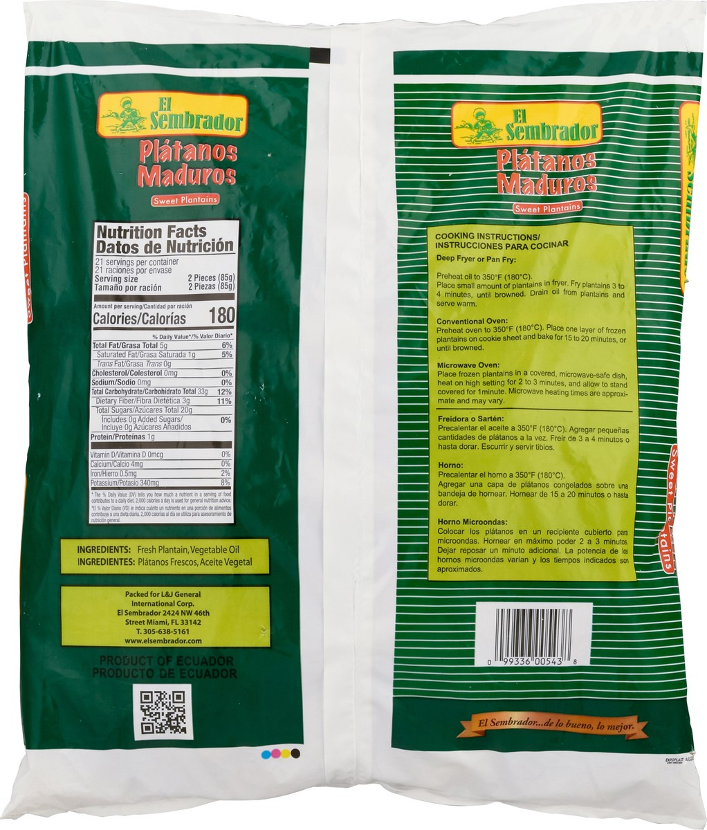 slide 9 of 9, El Sembrador Sweet Plantains Family Pack 4 lb, 4 lb