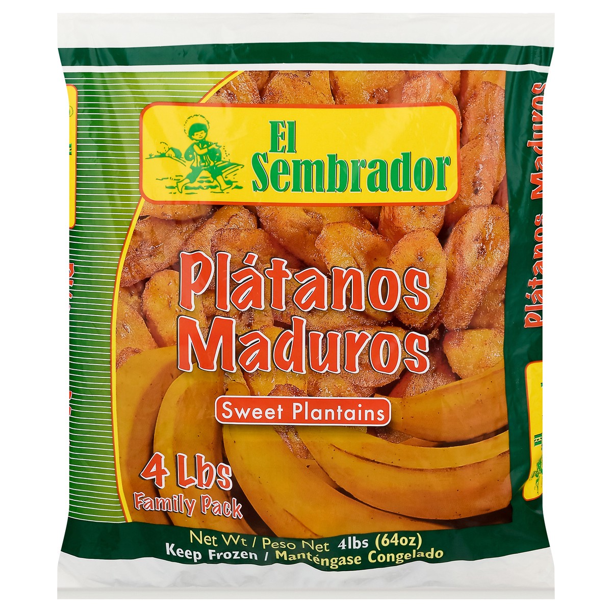 slide 1 of 9, El Sembrador Sweet Plantains Family Pack 4 lb, 4 lb