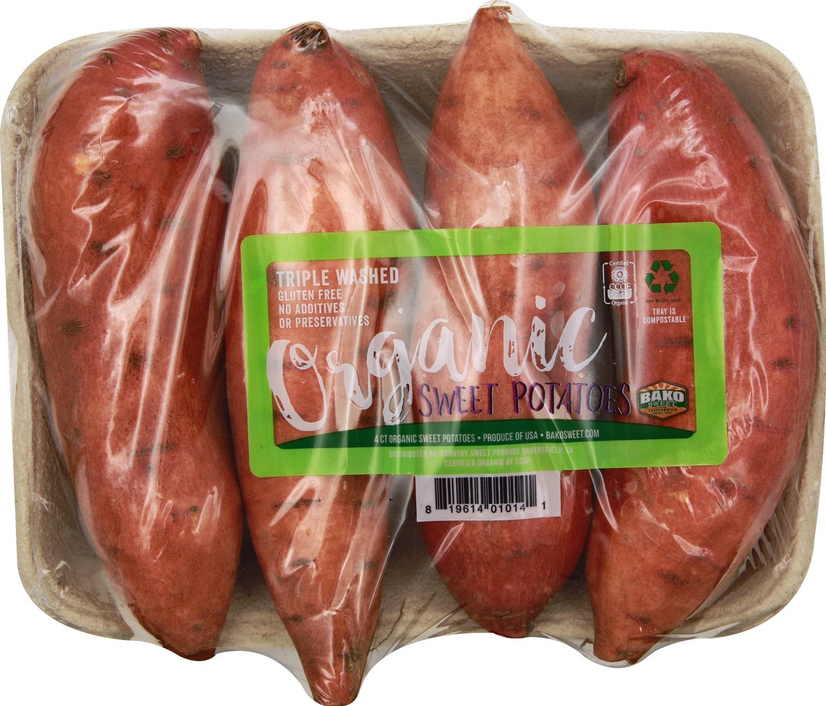 slide 3 of 4, Bako Sweet Organic Sweet Potato Sweet Tray - 4 Lb, 4 lb