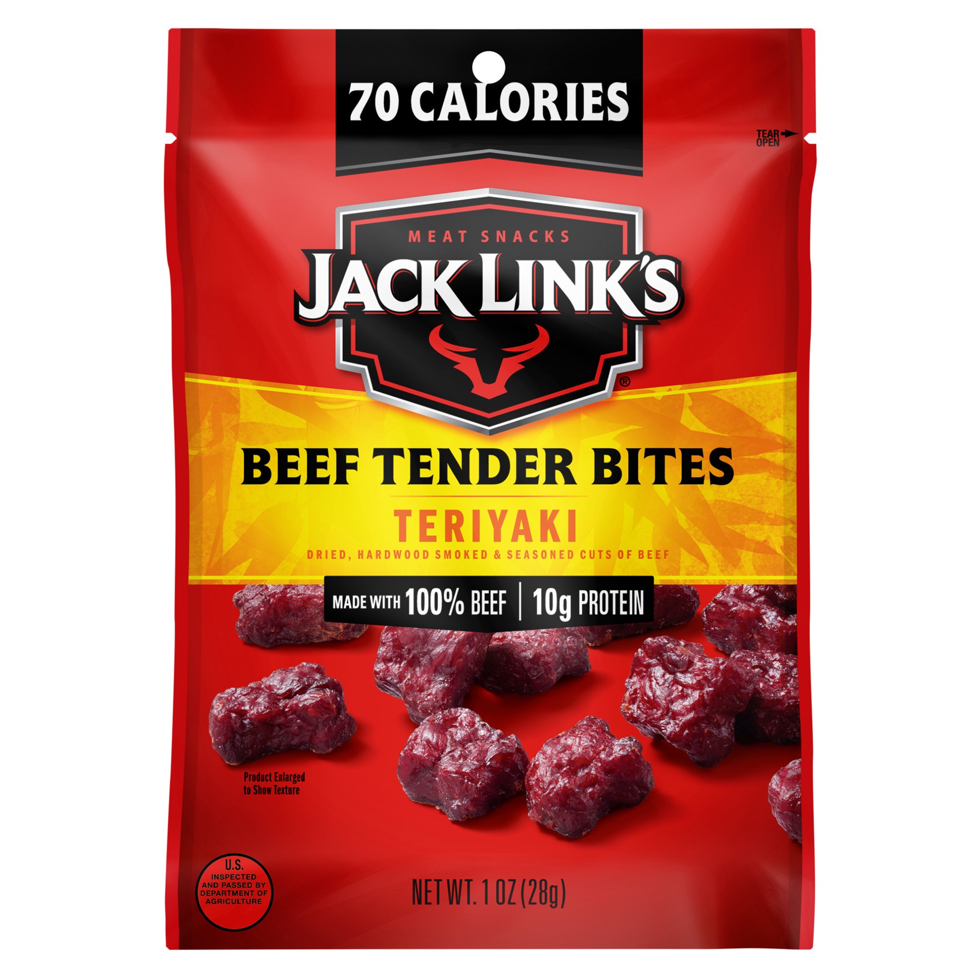 slide 1 of 1, Jack Link's Teriyaki Beef Tender Bites, 1 ounce, 1 oz