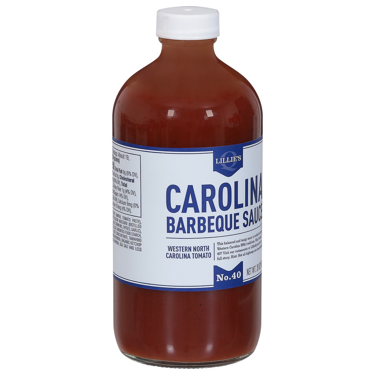 slide 5 of 9, Lillie's Q No. 40 Carolina Barbeque Sauce 20 oz, 16 fl oz