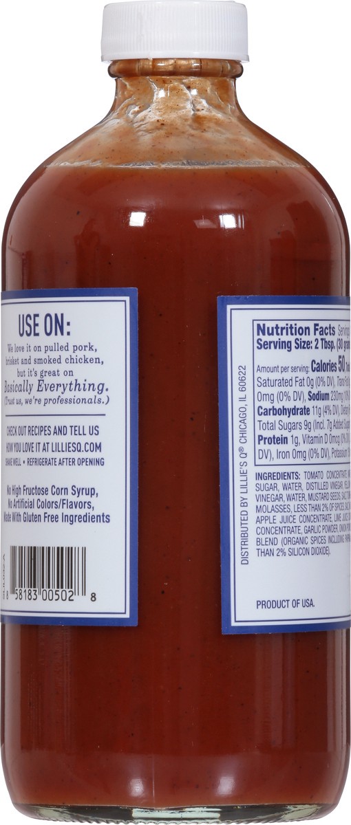 slide 9 of 9, Lillie's Q No. 40 Carolina Barbeque Sauce 20 oz, 16 fl oz