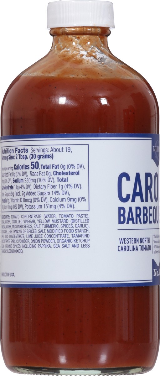 slide 3 of 9, Lillie's Q No. 40 Carolina Barbeque Sauce 20 oz, 16 fl oz