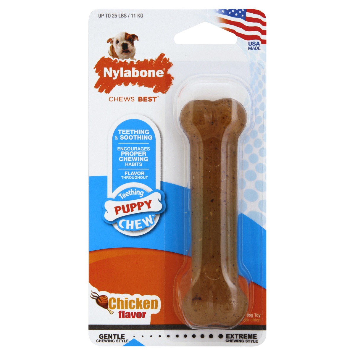 slide 1 of 2, Nylabone Puppy Chew 1 ea, 1 ct