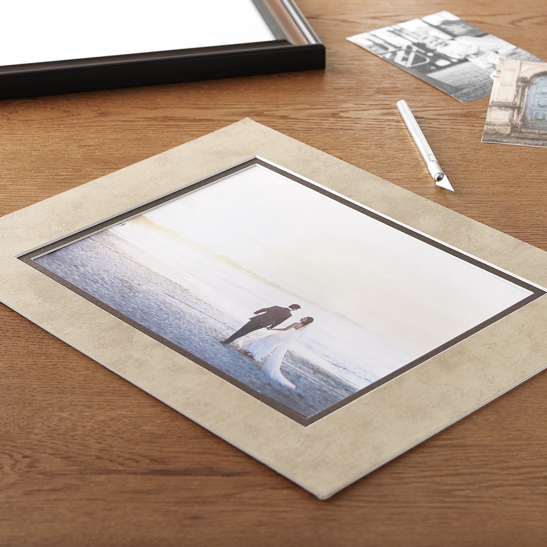 slide 2 of 3, 11" X 14" Double Mat By Studio Decor, 8" X 10" Opening, 11 in x 14 in