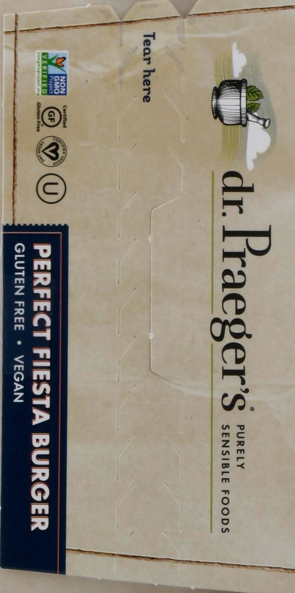 slide 9 of 9, Dr. Praeger's Perfect Fiesta Burger 2 ea, 10.5 oz