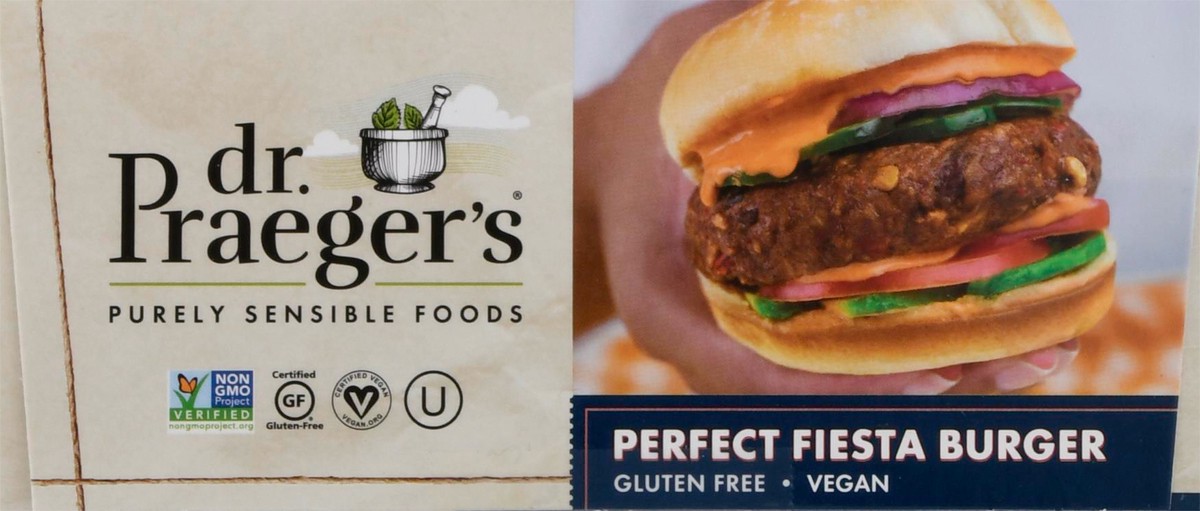 slide 5 of 9, Dr. Praeger's Perfect Fiesta Burger 2 ea, 10.5 oz