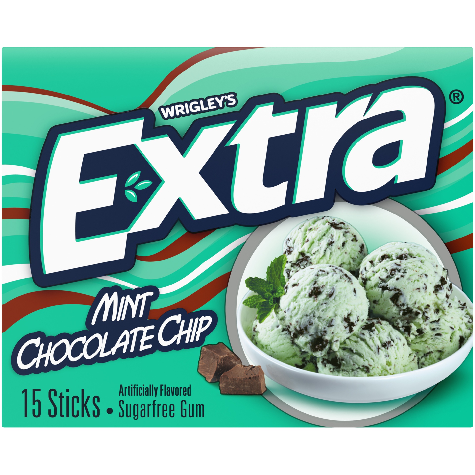Extra Dessert Delights Mint Chocolate Chip Sugarfree Gum 15 ct Shipt