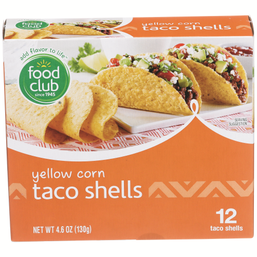 slide 1 of 1, Food Club Taco Shells, 12 ct