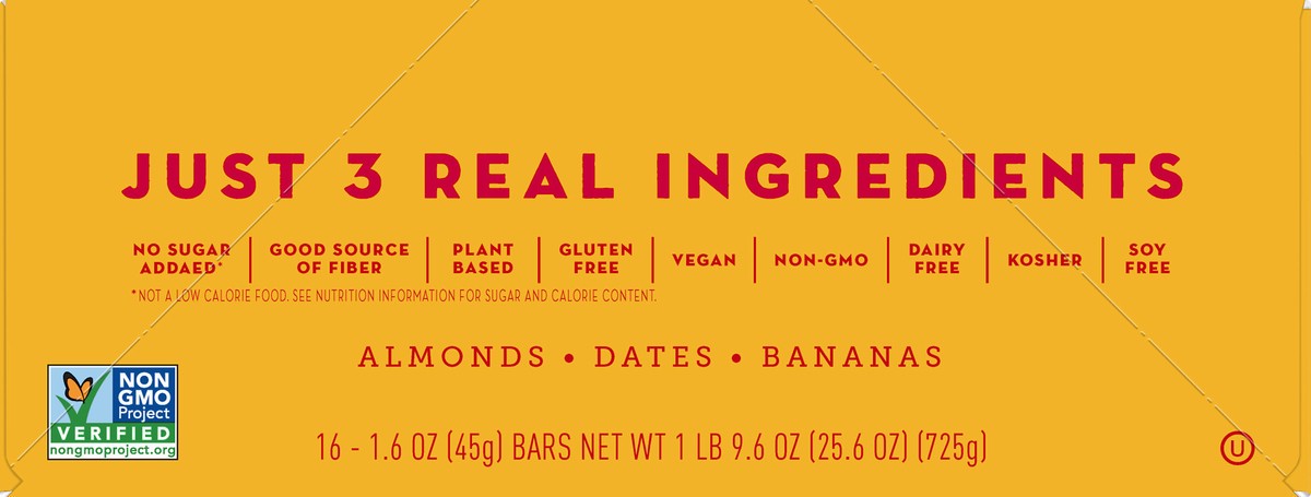 slide 4 of 13, LÄRABAR Banana Bread, Gluten Free Vegan Fruit & Nut Bar, 1.6 oz Bars, 16 Ct, 16 ct