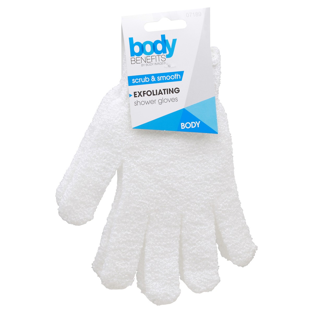 slide 7 of 10, Body Image Body Benefits Scrub and Smooth Exfoliating Shower Gloves 1 ea, 1 ct